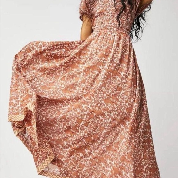 Free People Womens Tea Combo Ultraviolet Maxi Dress Size S - Picture 5 of 8